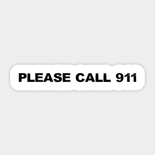 call 911 emergency call Sticker by Anthony88